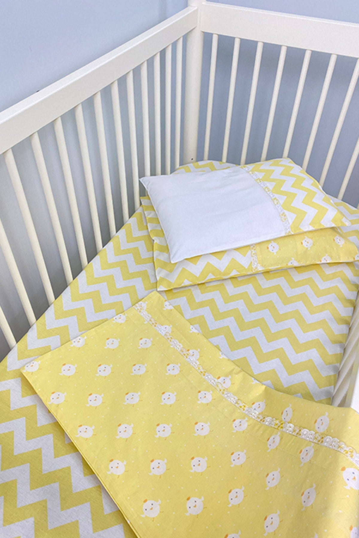 Chick Pattern Baby Duvet Cover Set