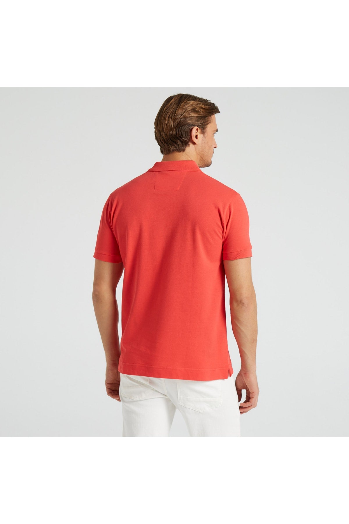 Men's Red Classic Fit Short Sleeve Polo