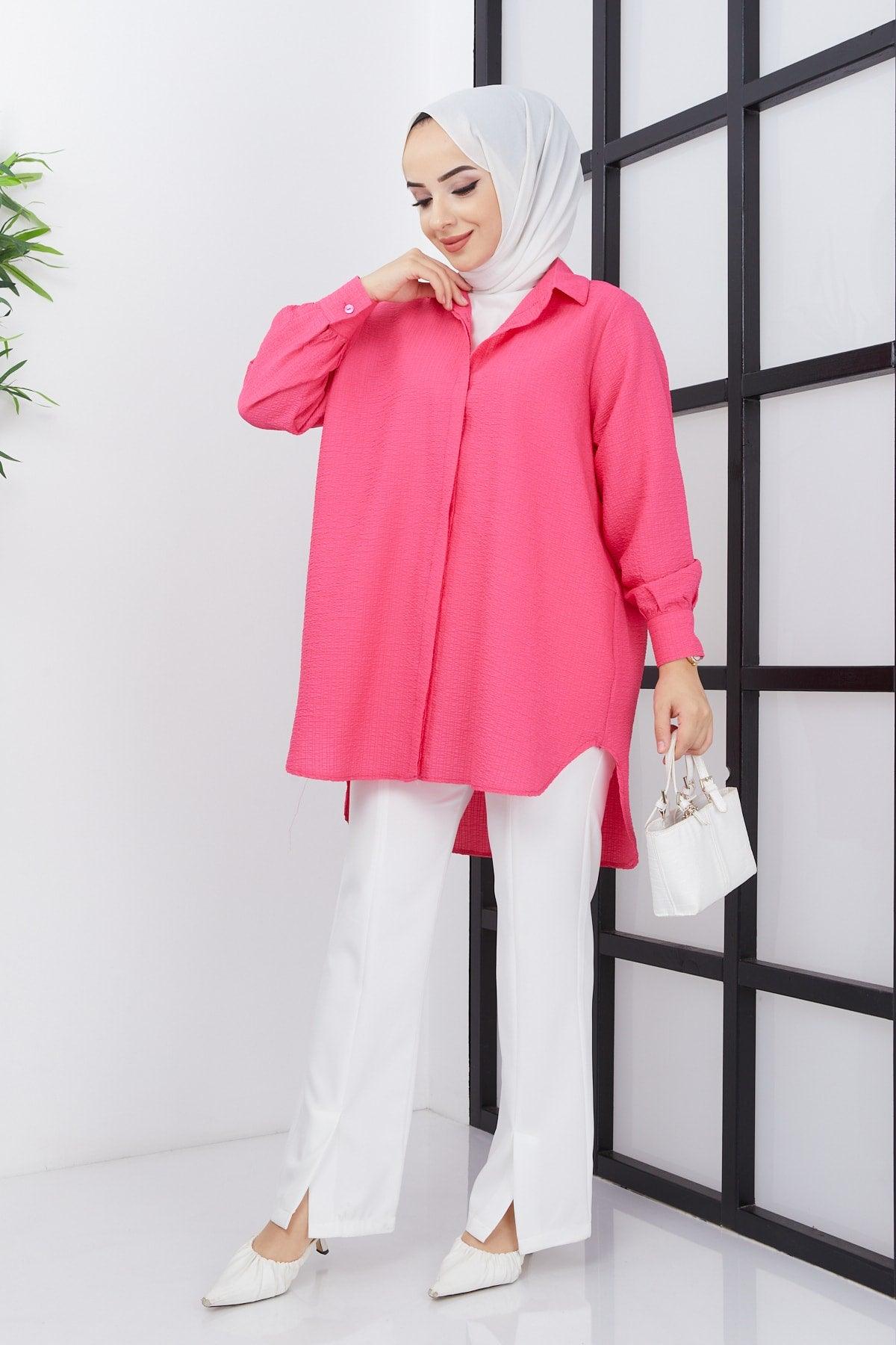 Women's Hijab Oversize See-through Shirt - Swordslife