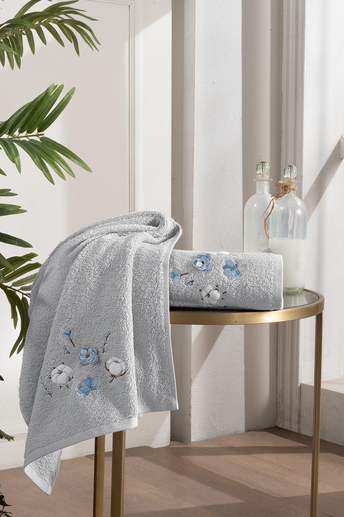 100% Cotton Embroidered 3-Piece Bathrobe Set for Women | Bathrobe Set | Dowry set - Swordslife