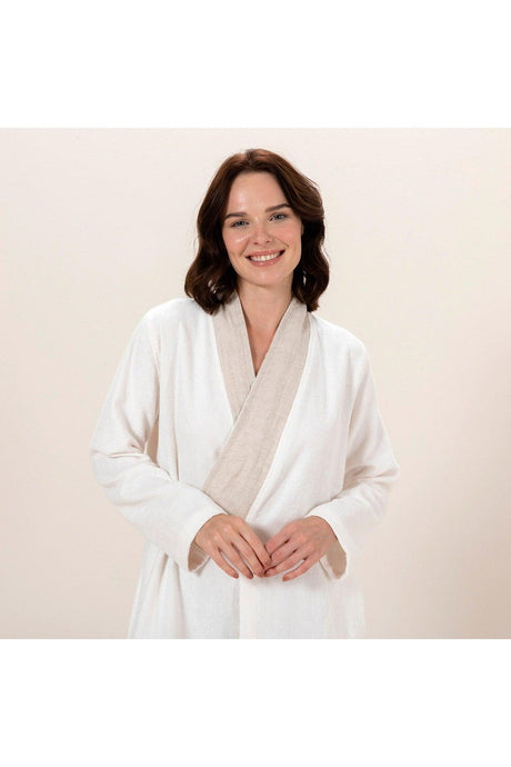 Pure Women's Bathrobe Ecru - Swordslife