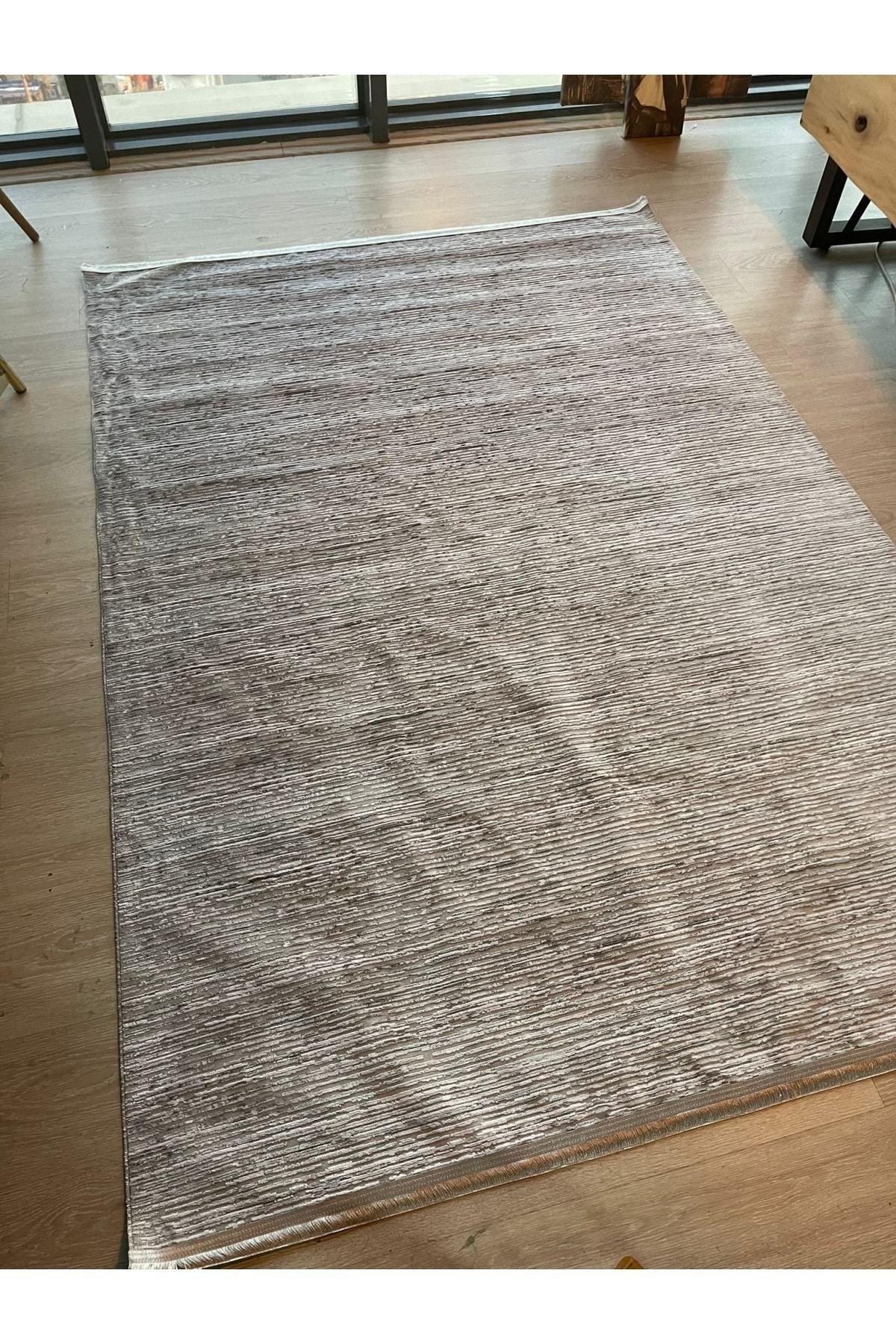 4 Seasons Modern Woven Carpet Fringed, Stain Resistant. (Special Sizes Can Be Made.) gray-striped - Swordslife