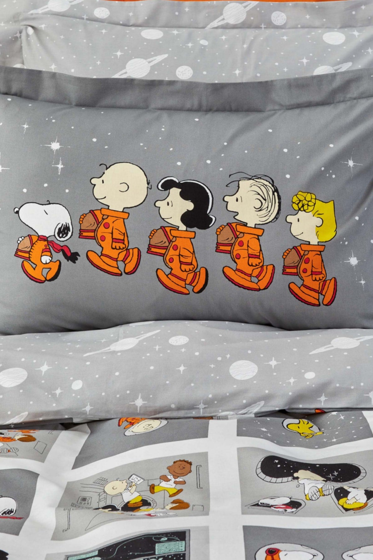 By Karaca Home Snoopy Space Single 100% Cotton Duvet Cover Set