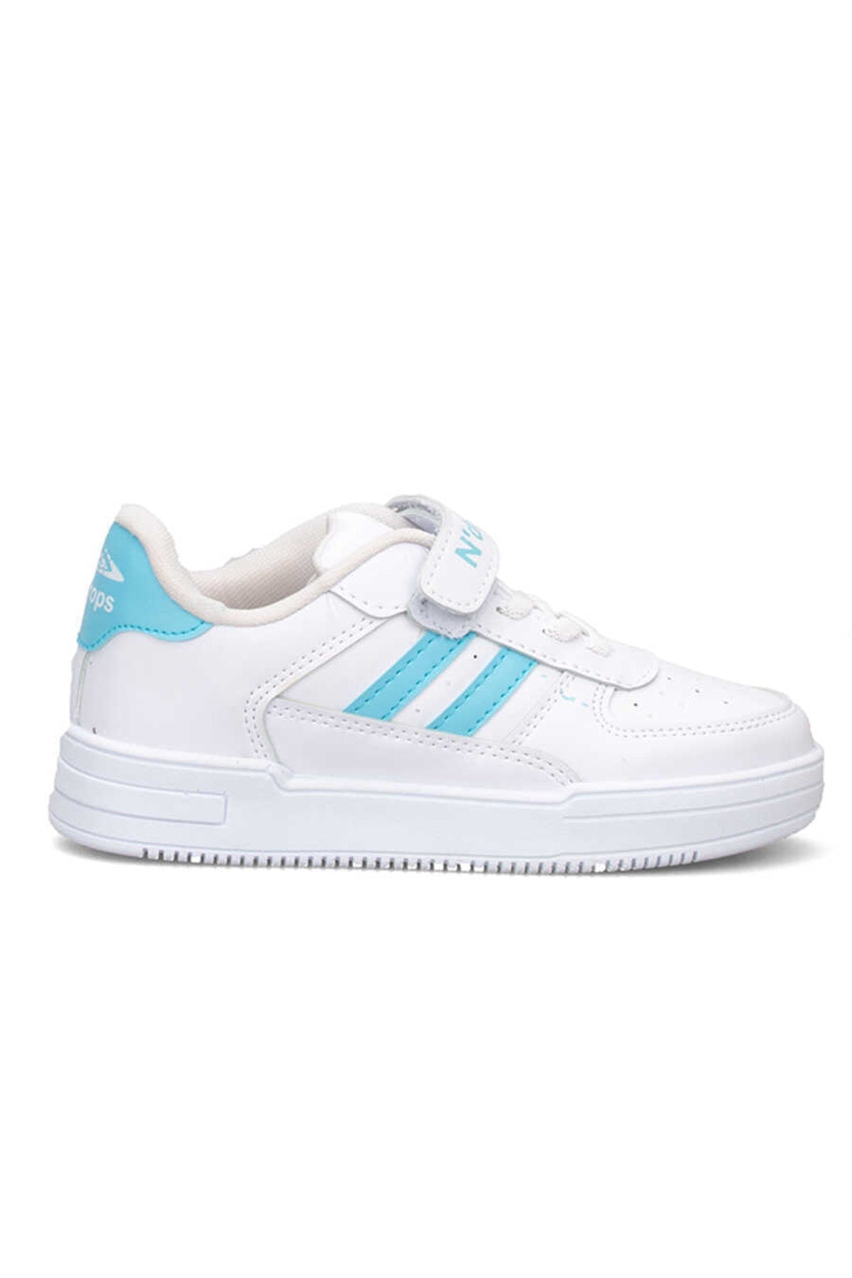 Orthopedic, Velcro, White Turquoise Color Kids Sports Shoes