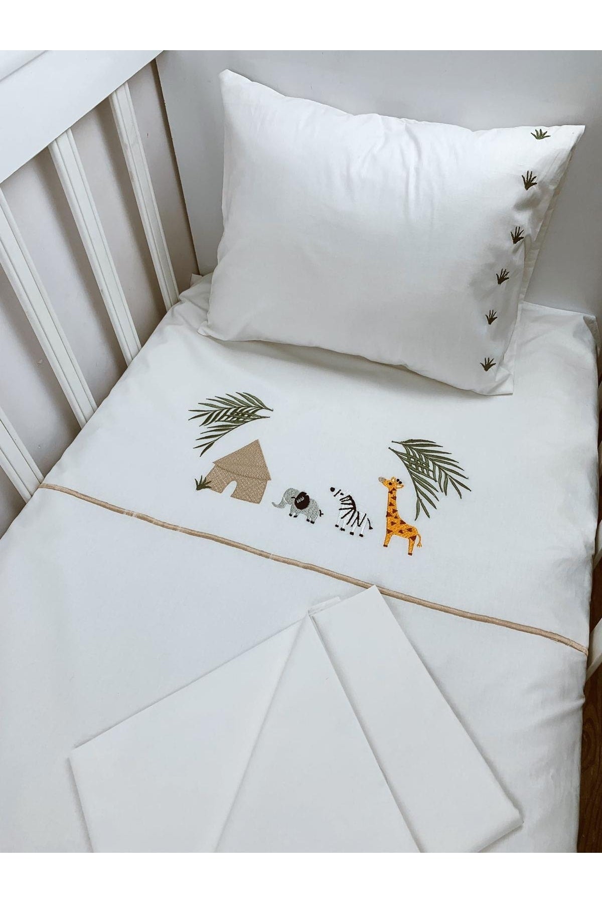 Safari Embroidered Duvet Cover Set