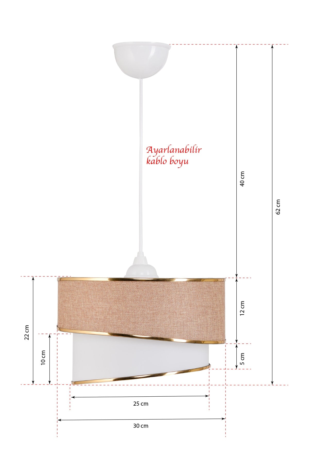 Stare Single Pendant Chandelier Kumbeige