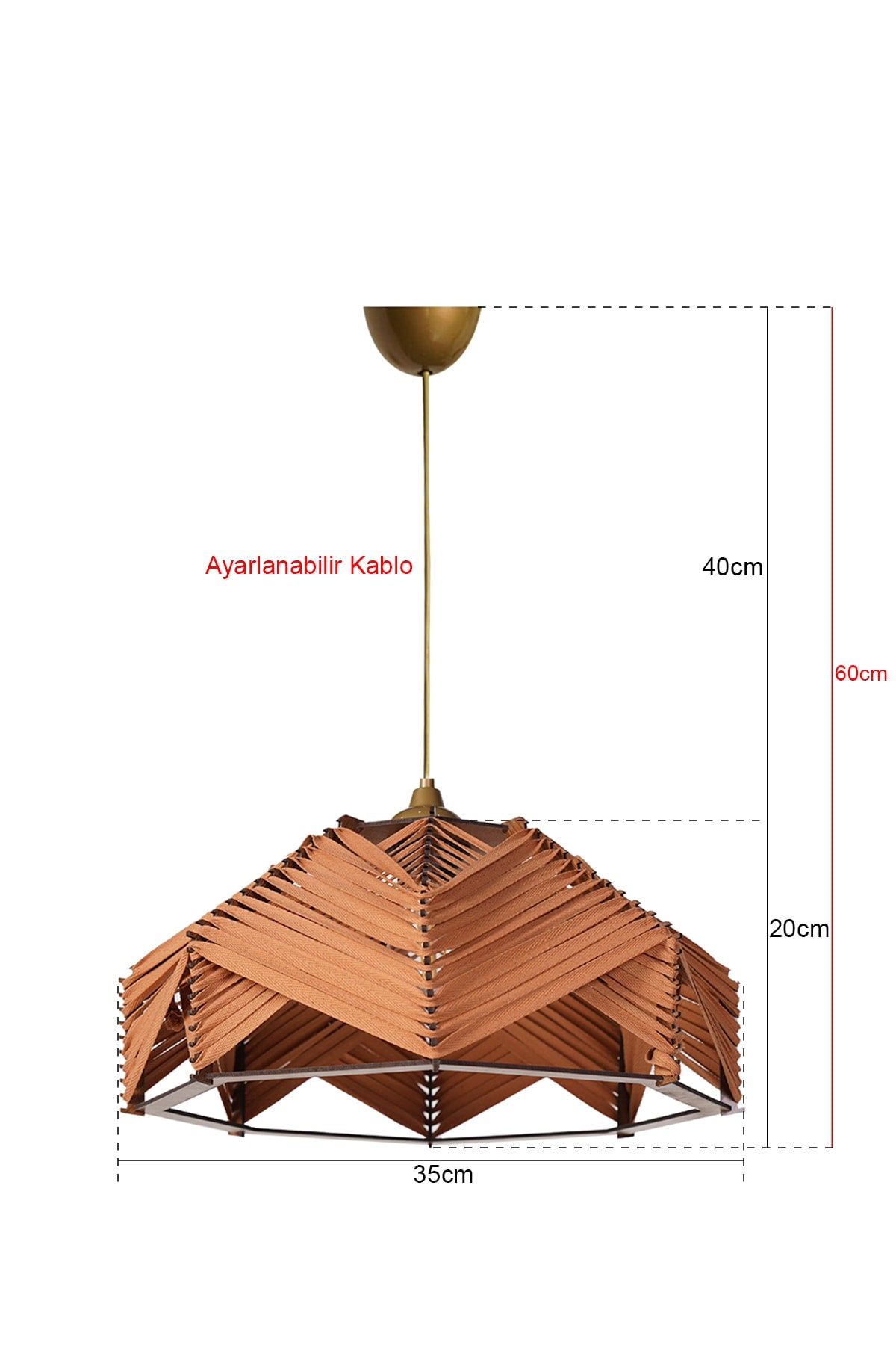 Chaos Pendant Lamp Chandelier Orange