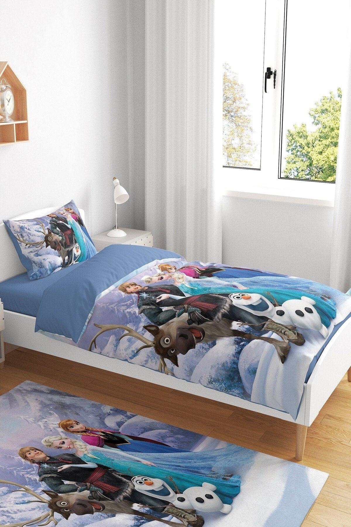 Elsa And Her Friends Patterned Single Baby Child Duvet Cover Set