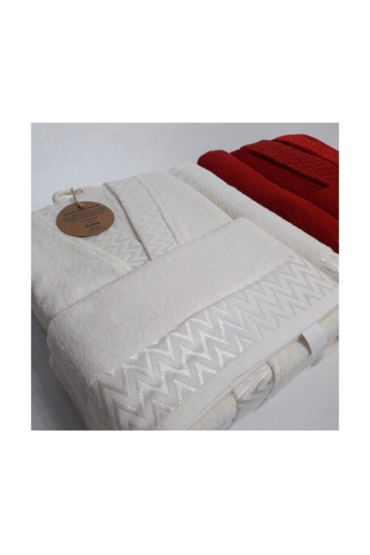 Vera Cream Red Family Bathrobe Set - Swordslife