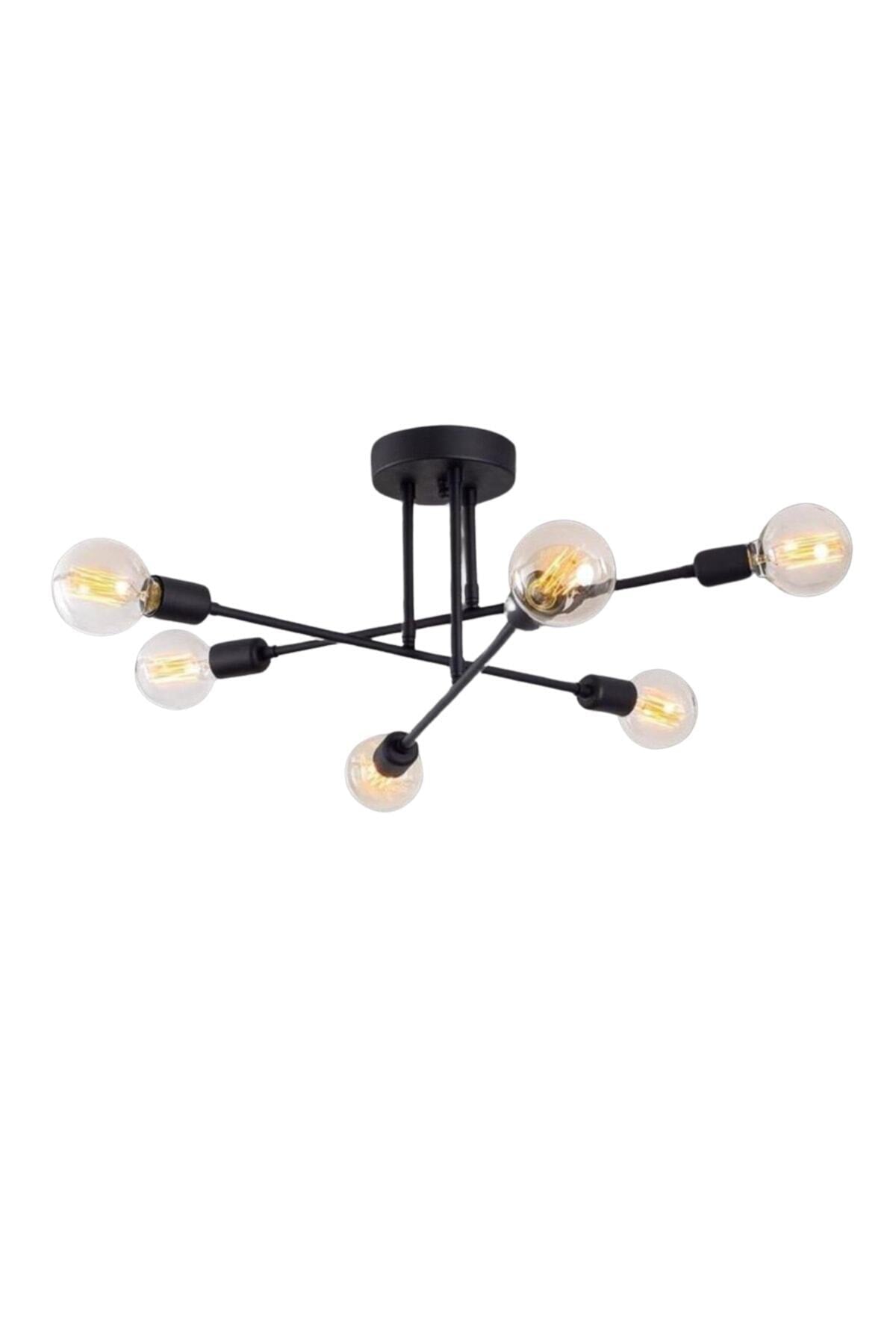 Tower 6-Piece Modern Plafonier Chandelier