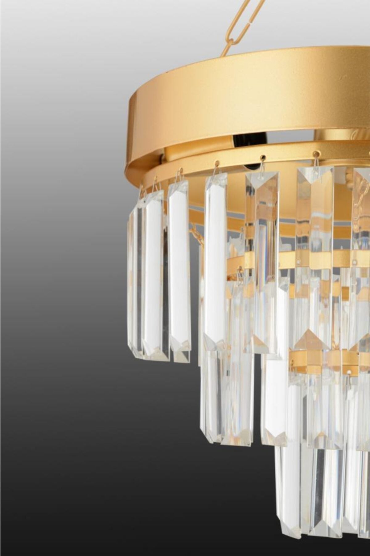 Linda 30' Gold Luxury Crystal Stone Chandelier