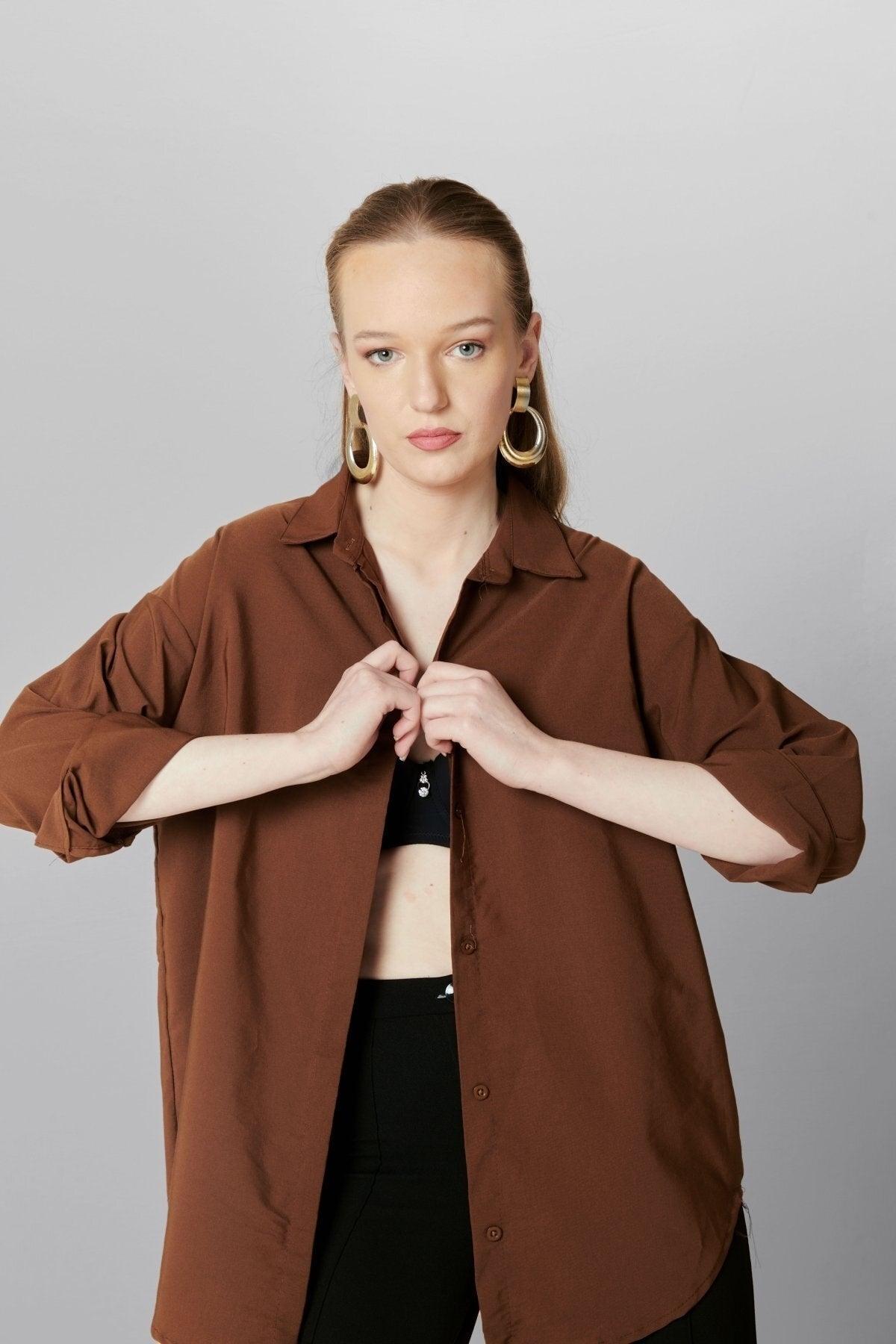 Oversize Long Basic Shirt - Swordslife