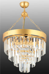 Linda 40' Gold Luxury Crystal Stone Chandelier