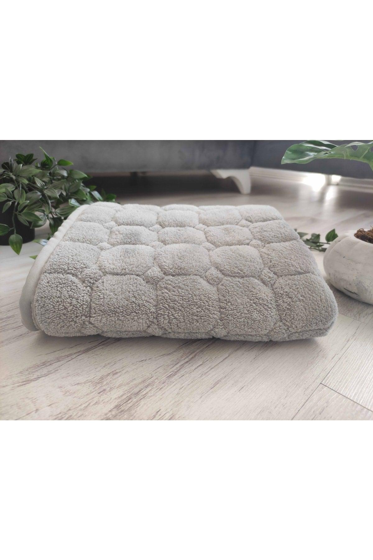 Bath Mat Non-Slip Base Water Absorbent Plush Washable 3 Pieces 40x60 50x80 60x100 Cm Gray Bathroom Rug - Swordslife