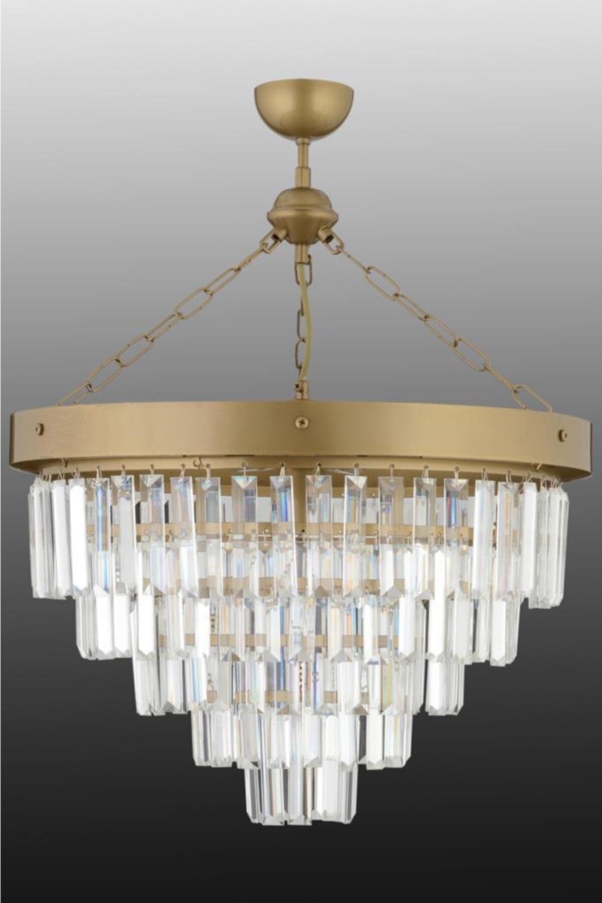 Linda 50' Antique Luxury Crystal Stone Chandelier