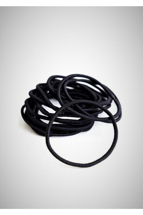 24 Pcs Black Thin Rubber Buckle Set - Swordslife