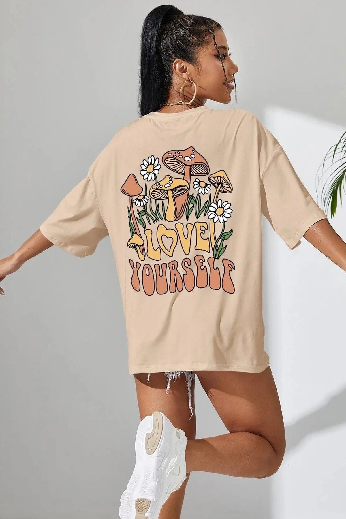 Love Yourself Printed T-shirt - Swordslife