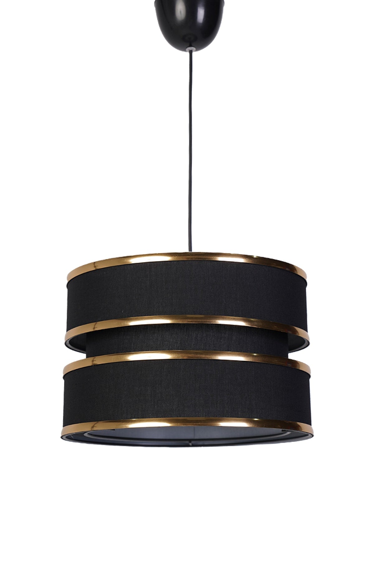 Gravier Chandelier Gold-black Mdrn-45