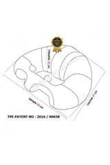 Red-dark blue Rattle Bebe Baby Sitting Support Cushion Baby Seat