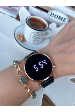 Unisex Steel Digital Wristwatch