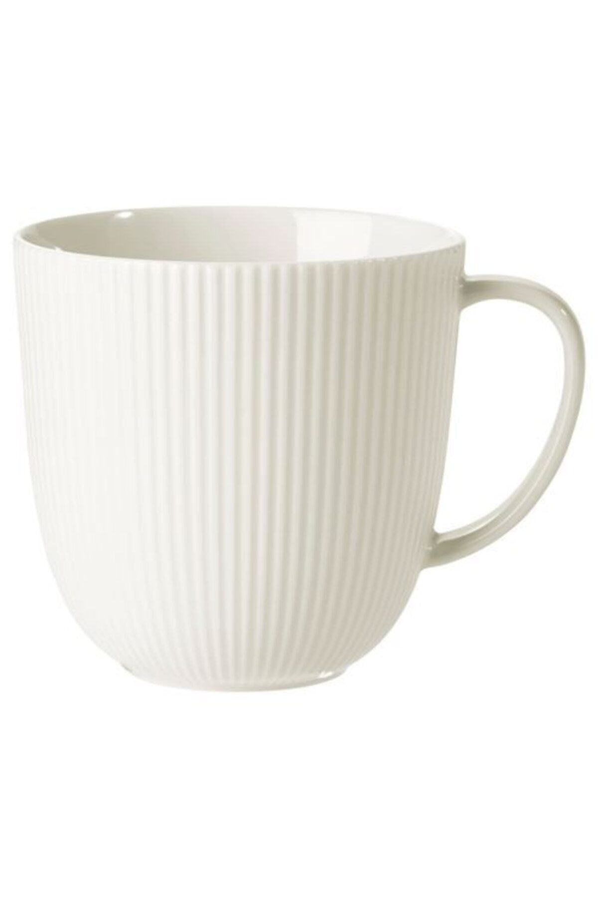 Ofantlıgt 9 Cm White Mug Cup Feldspar Porcelain