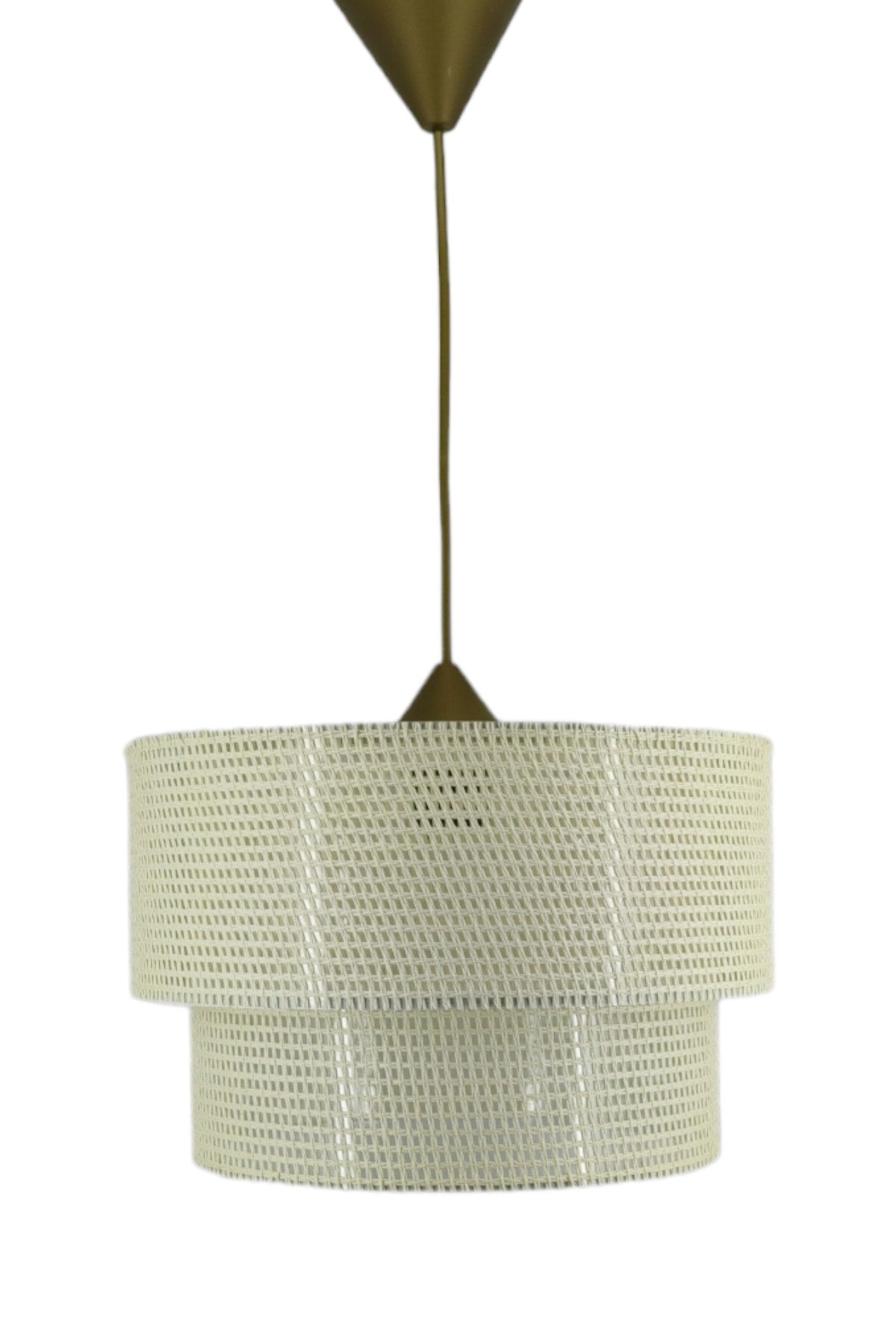 Wicker Pendant Lamp Chandelier Cream E695