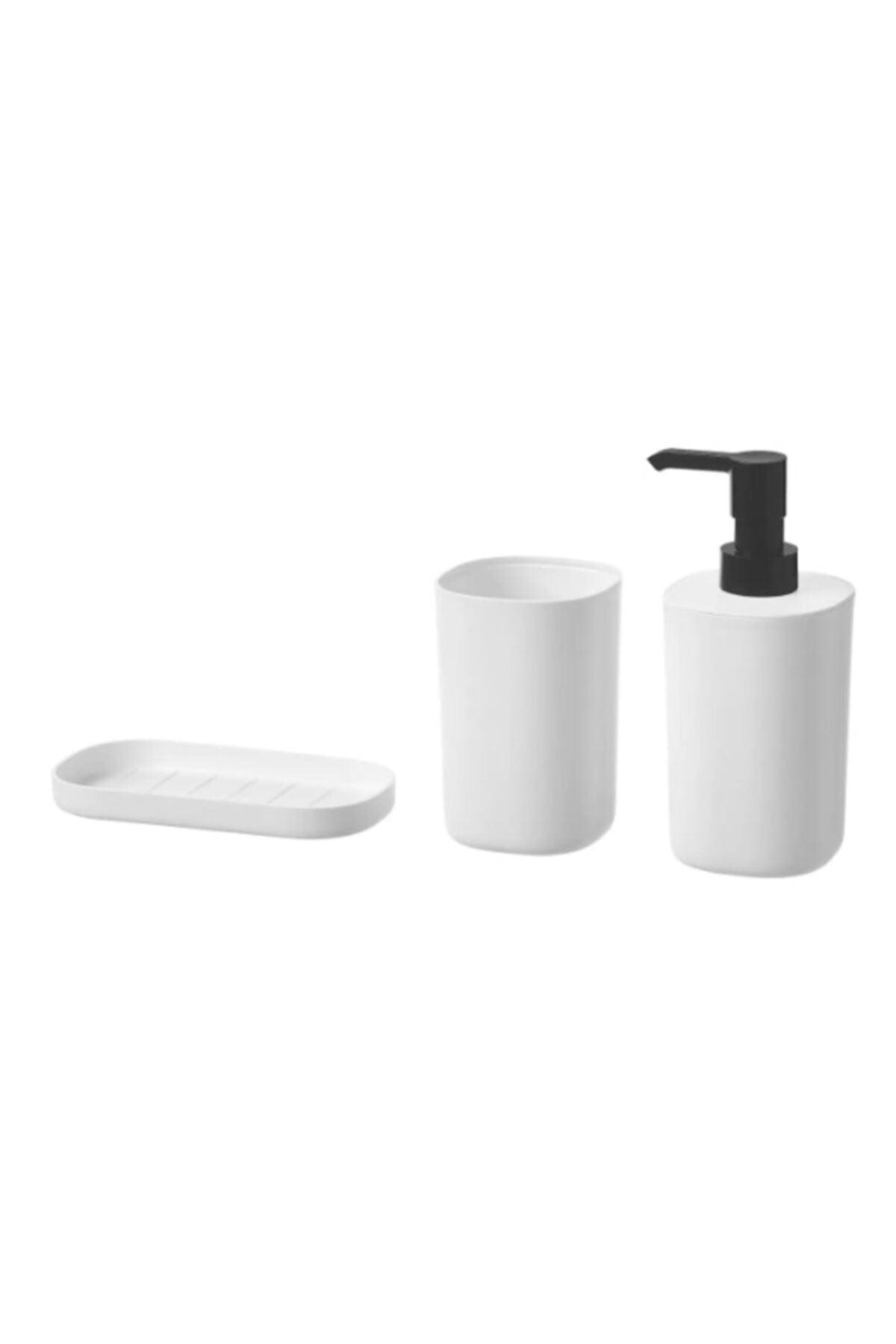 Storavan Bathroom Set, White - Swordslife