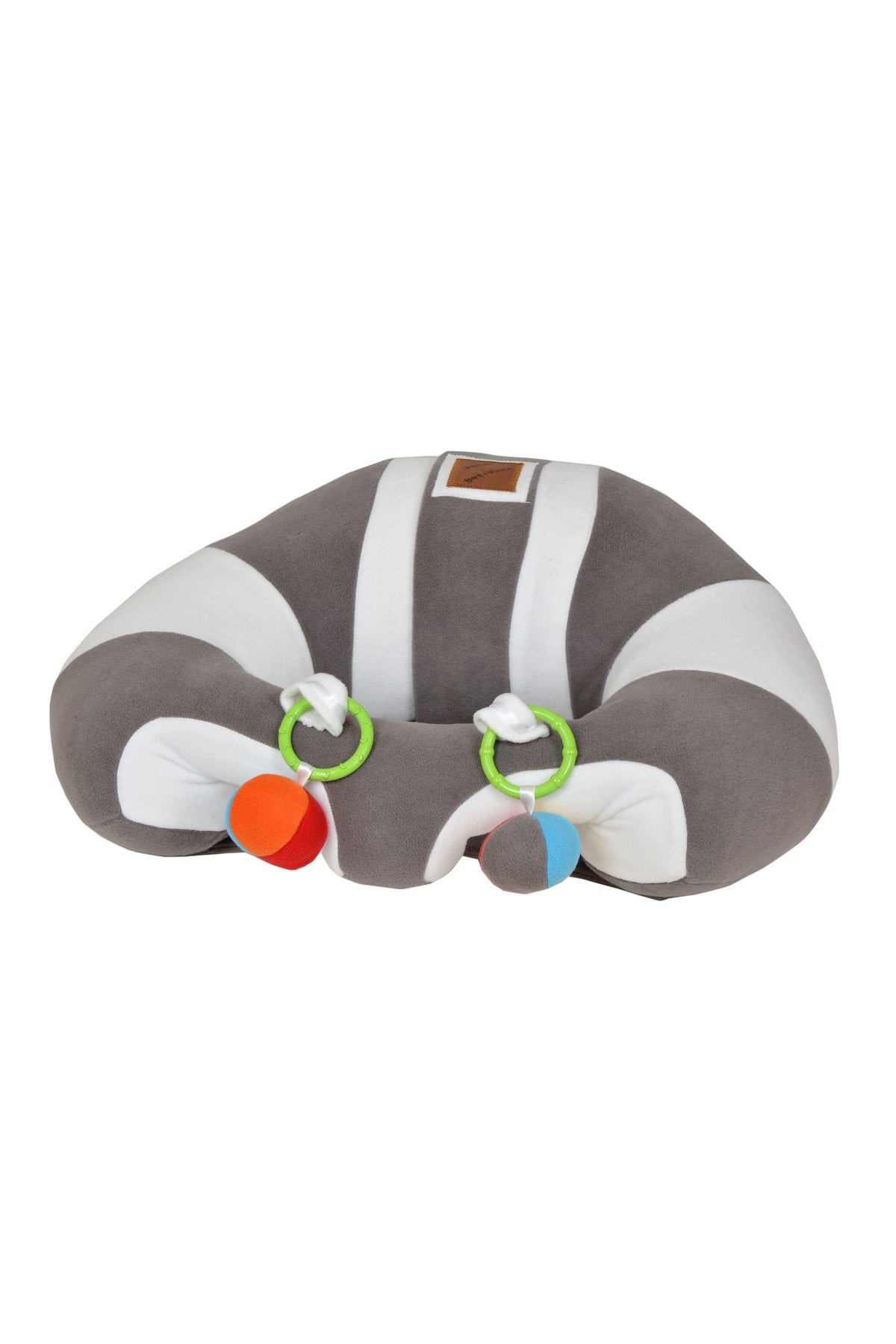 Rattle Grey-White Baby Sitting Support Cushion