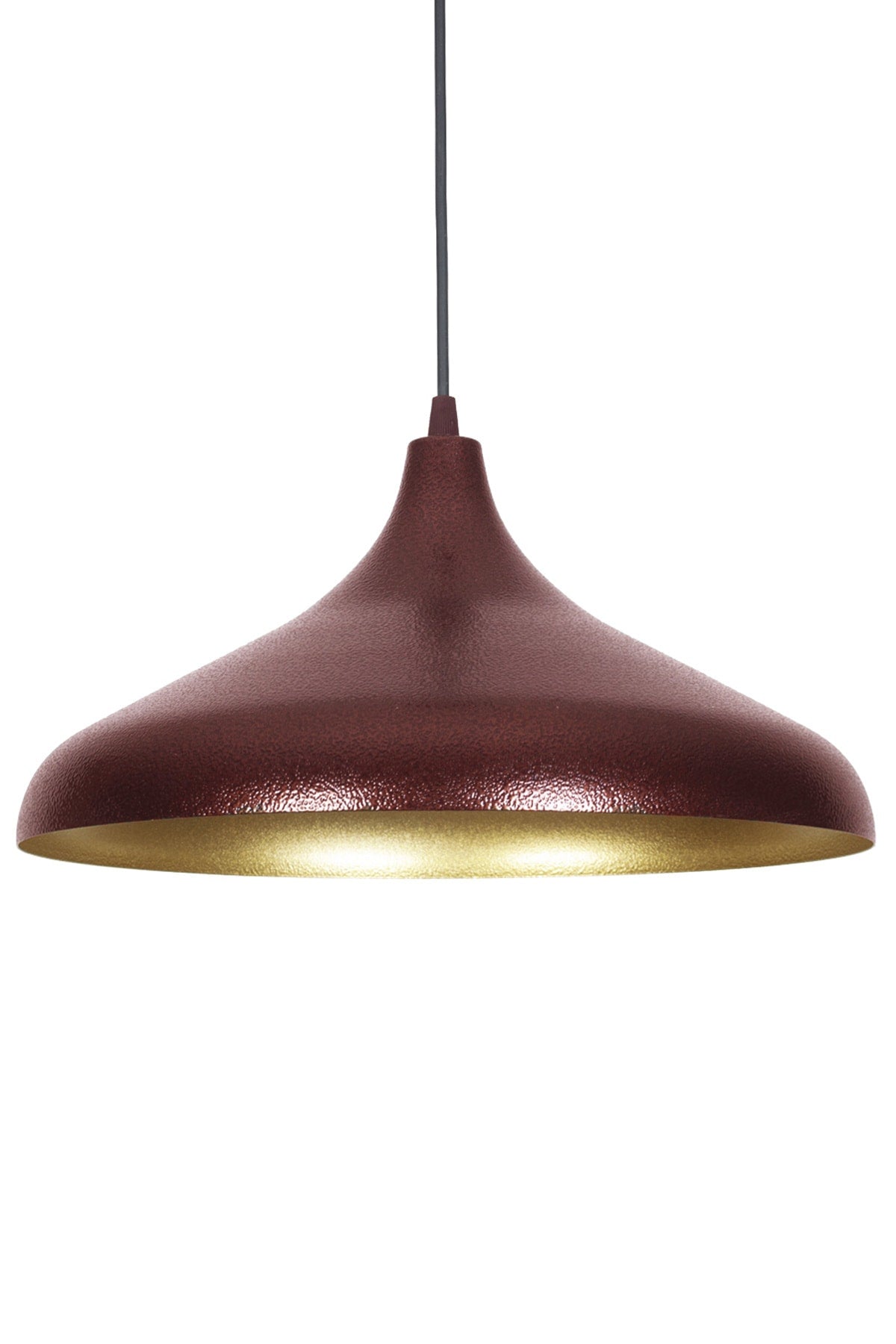 Nil Special Modern Design Claret Red Interior Gold Metal Single Cafe - Kitchen Chandelier