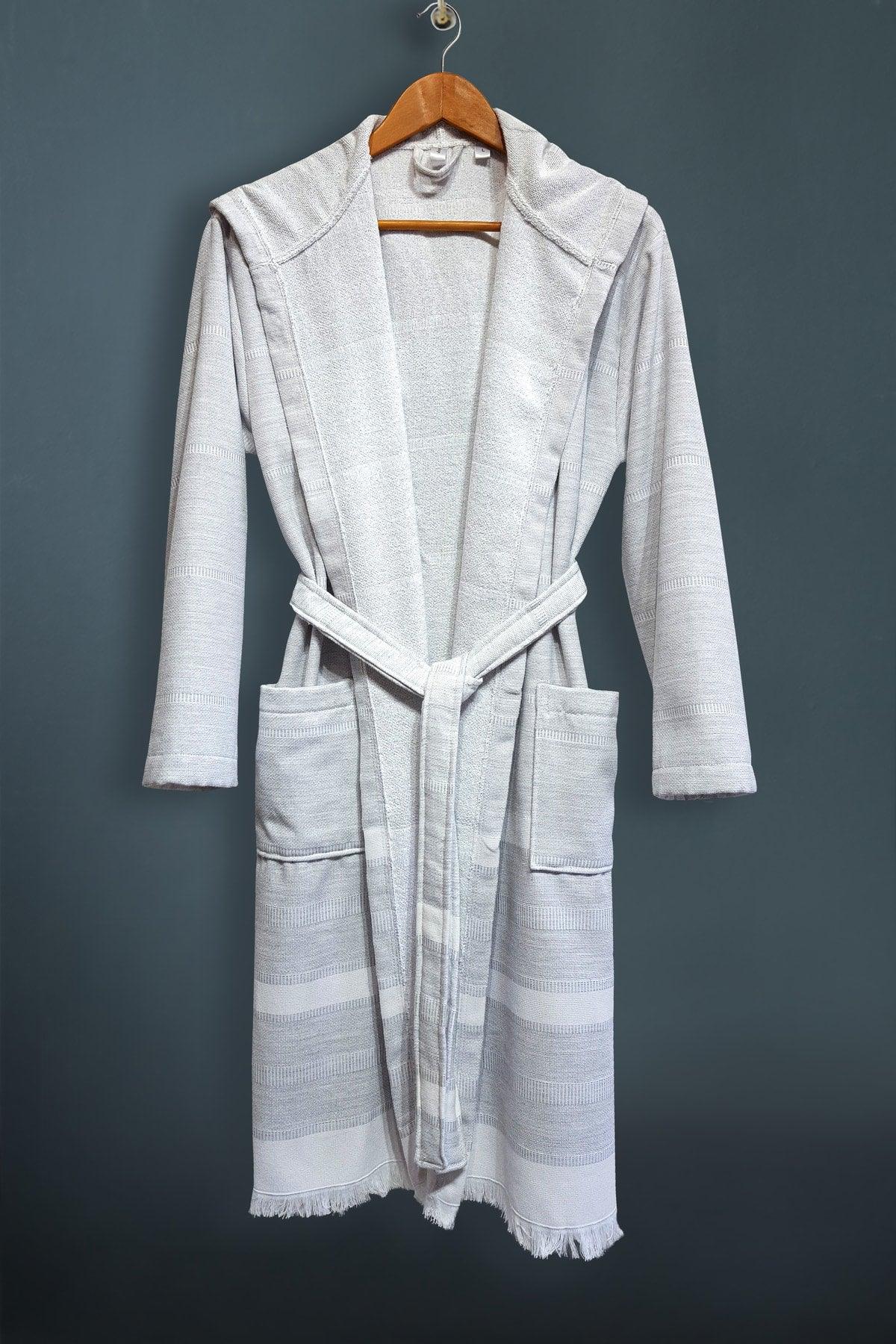 Troy Series-Cotton Towel Loincloth Hooded Thin Bathrobe-v118 - Swordslife