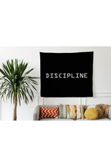 Discipline Written Suede Wall Covering Tapestry - Swordslife