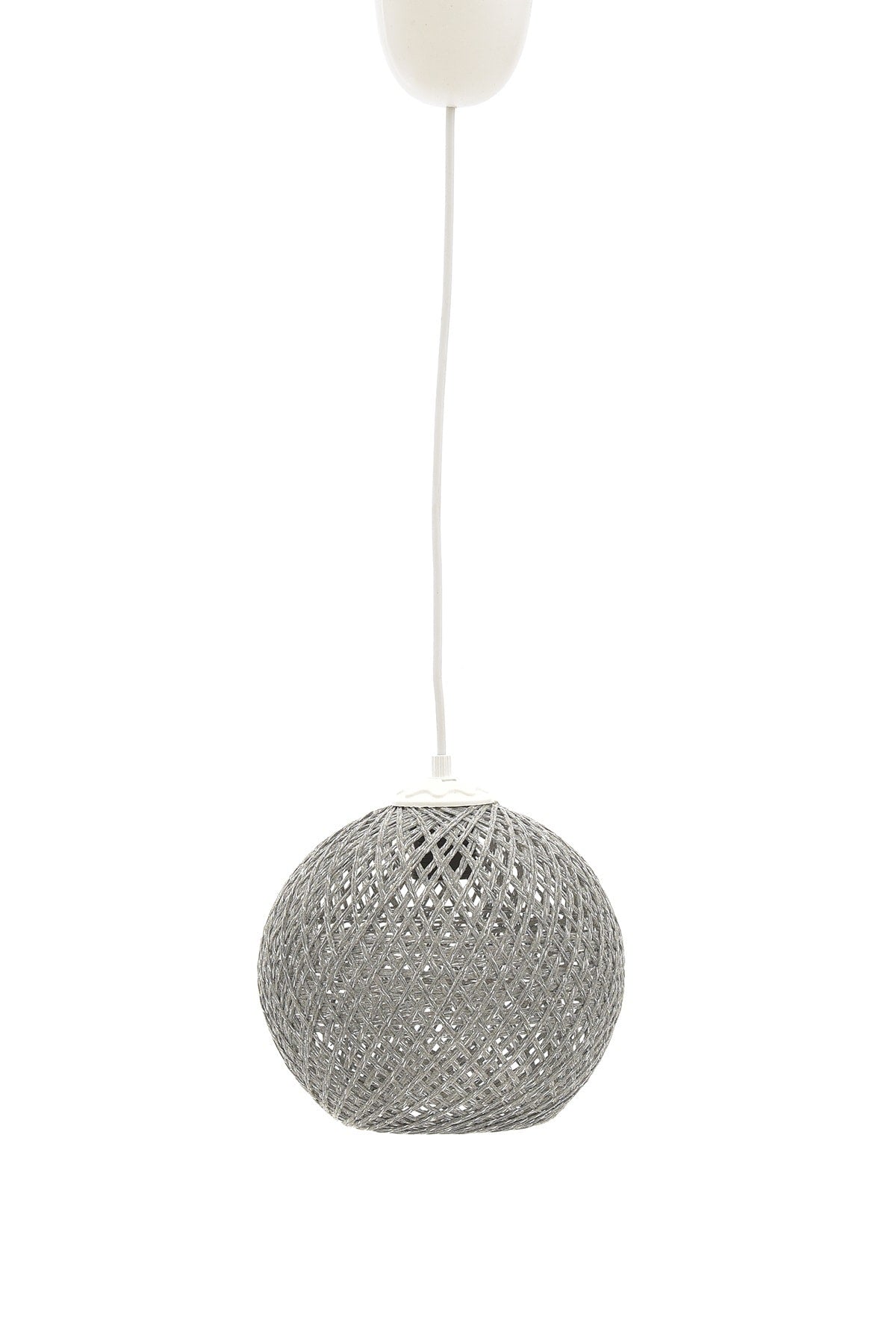 Balle Smoked Pendant Lamp Ball Chandelier White Cable