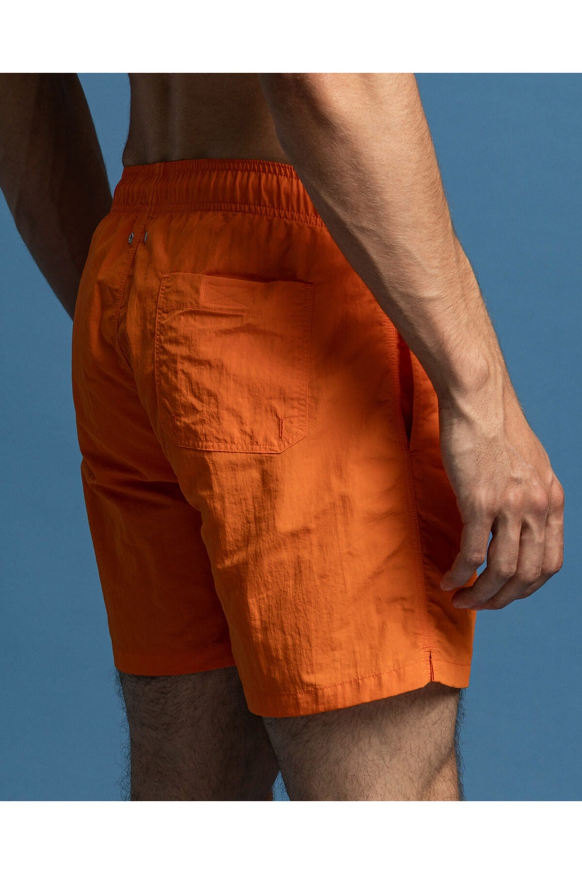 Men's Orange Swimwear Shorts