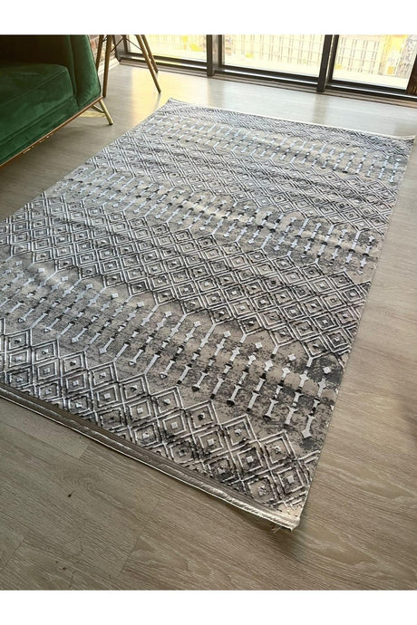4 Seasons Modern Woven Carpet Fringed, Stain Resistant.(Special Sizes Can Be Made.)grey-scandinavian - Swordslife