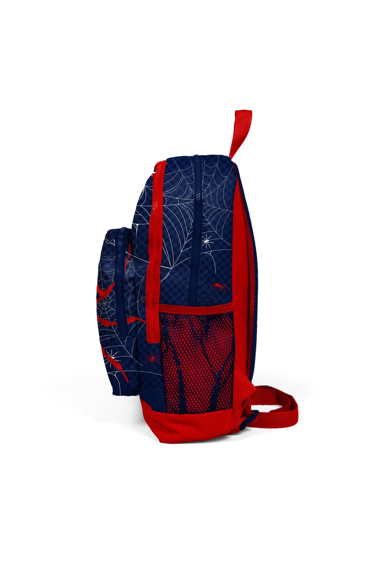 Kids Navy Blue Red Spider Patterned 3-Piece School Bag Set 23720