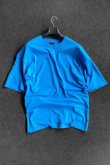 Men's Blue 2 Thread Basic Oversize T-shirt