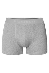 Men's Gray 5-Pack Plain Lycra Boxer Shorts