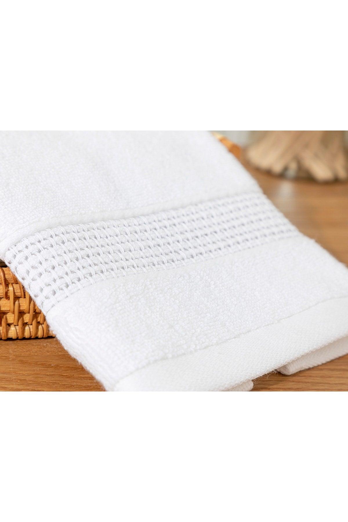 Deluxe Cotton Low Twist Hand Towel 30x50 Cm White - Swordslife