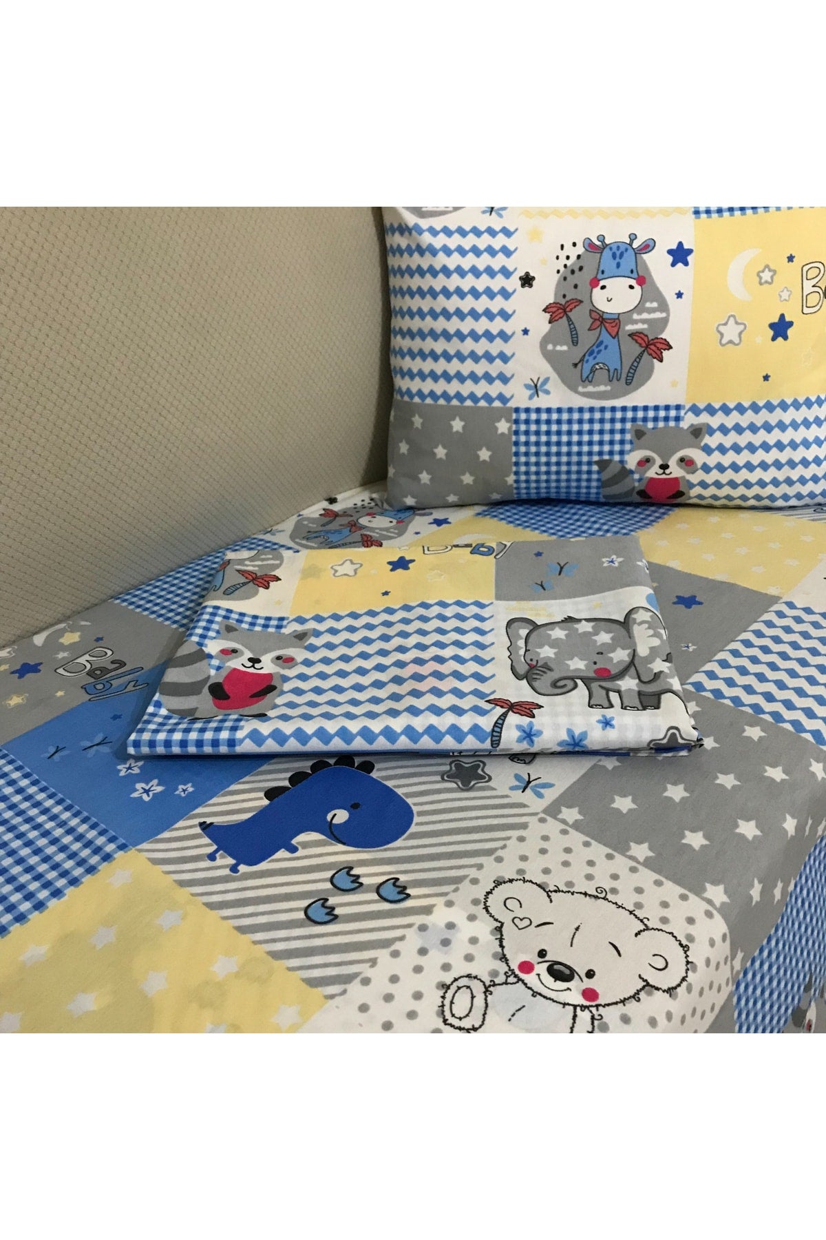 Zippered Baby Duvet Cover Set