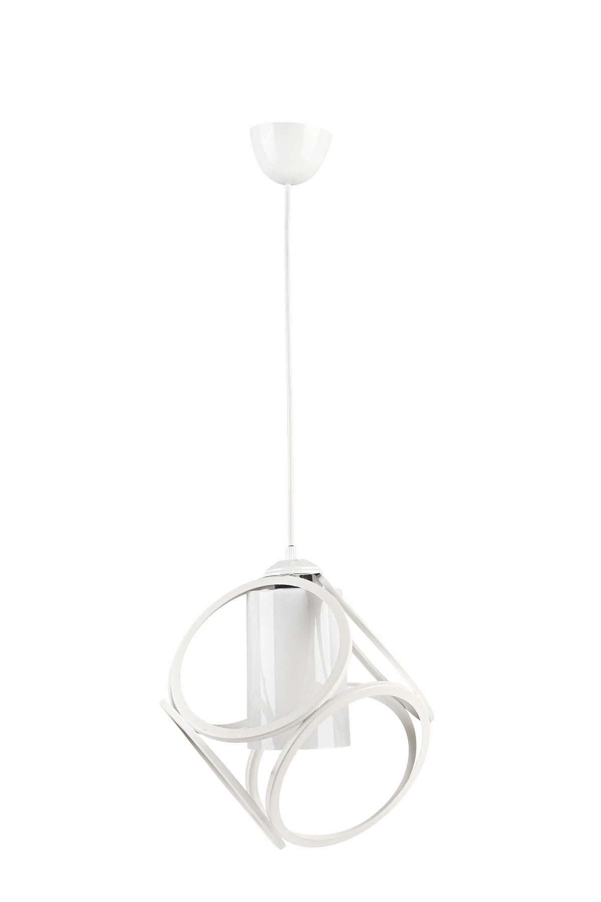 Aydın Single Chandelier White White Acrylic