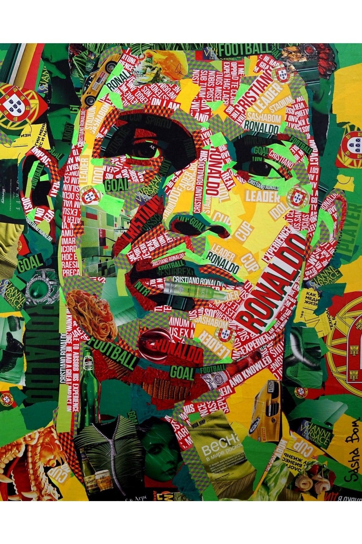 Single Canvas Painting Design, Decor, Ronaldo, Football, Pop Art, Decorative - Swordslife