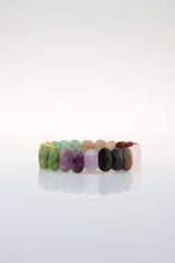 Certified Rose Quartz-amethyst-aventurine-jasper-citrine-tiger-eye-jade Natural Stone Bracelet B413 - Swordslife