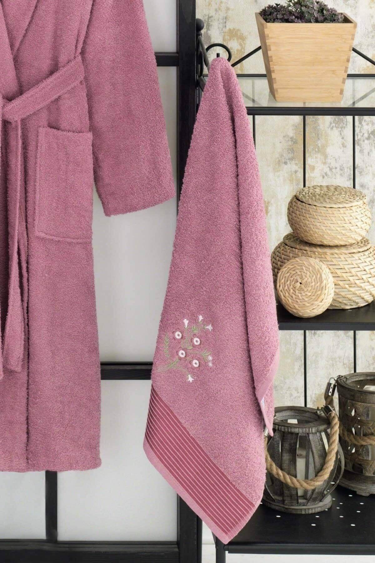 Şalyaka Women Men Cotton Towel Bath Robe Set - Swordslife