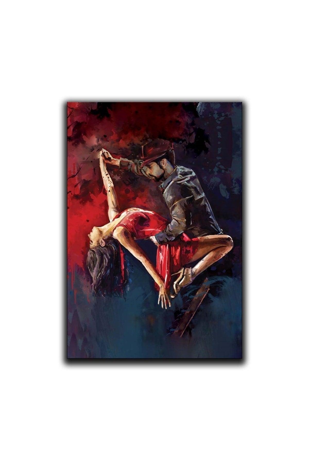 Tango Oil Paint Textured Canvas Painting - Swordslife