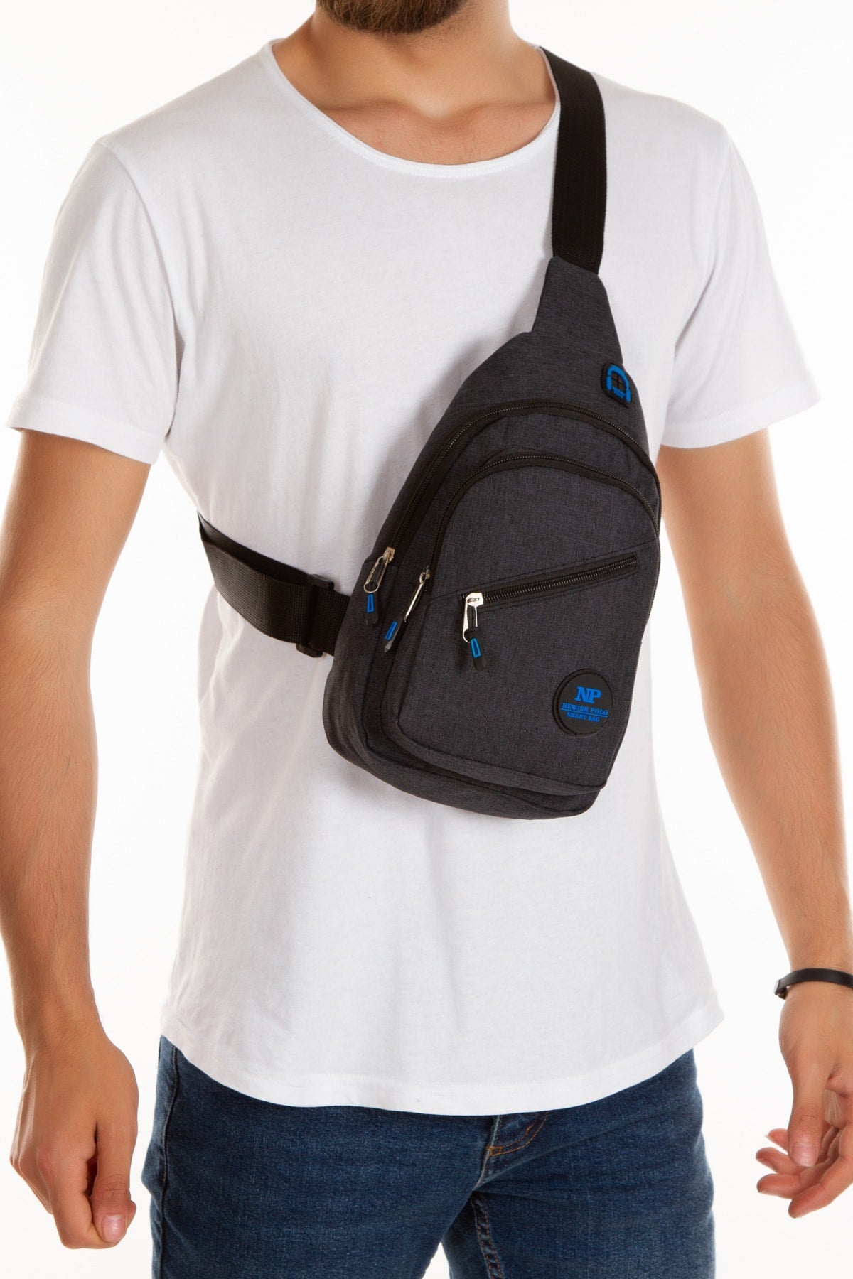 Newish Polo Unisex Waterproof Cross Strap Waist Shoulder Chest And Sports Bag Daily Bodybag Single Sleeve