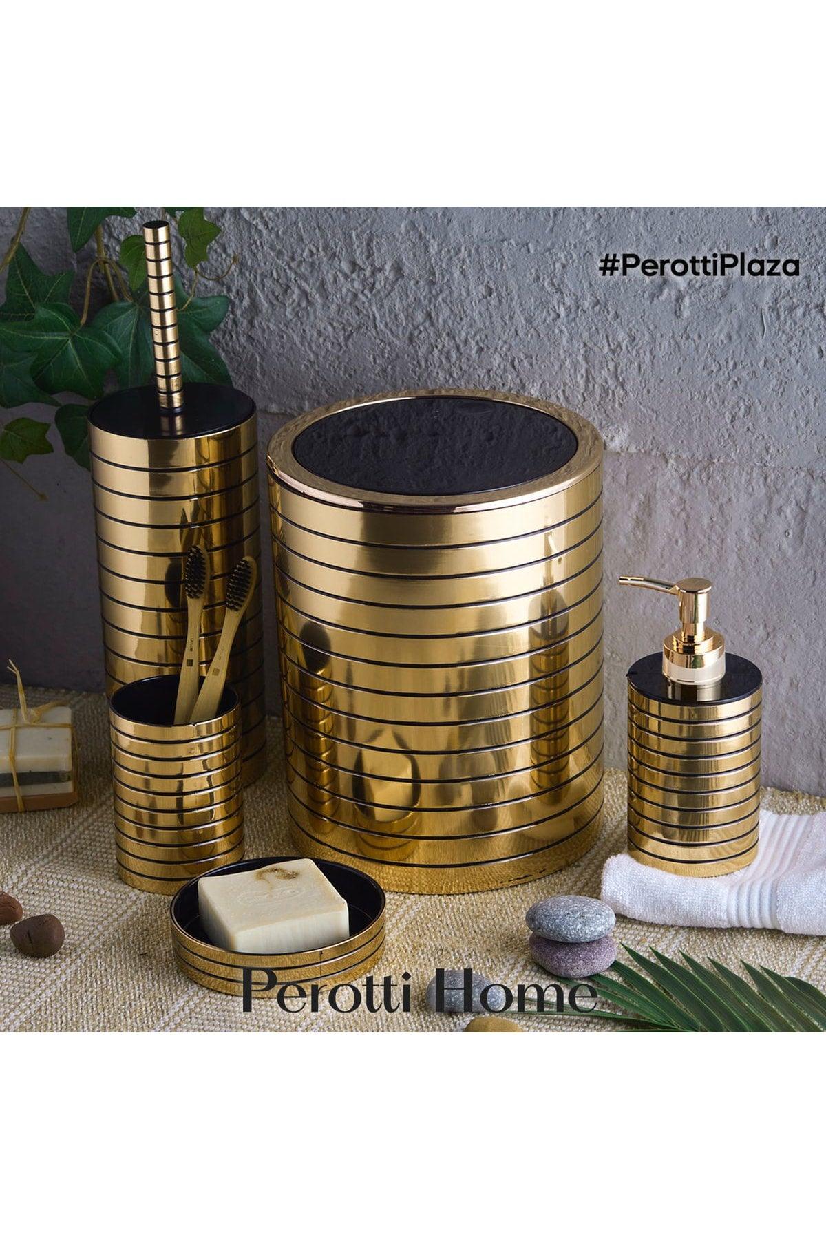 5pcs Gold Black Bathroom Set - Swordslife