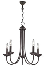 Ferd 5 Li Black Modern Young Room Kitchen Retro Living Room Chandelier