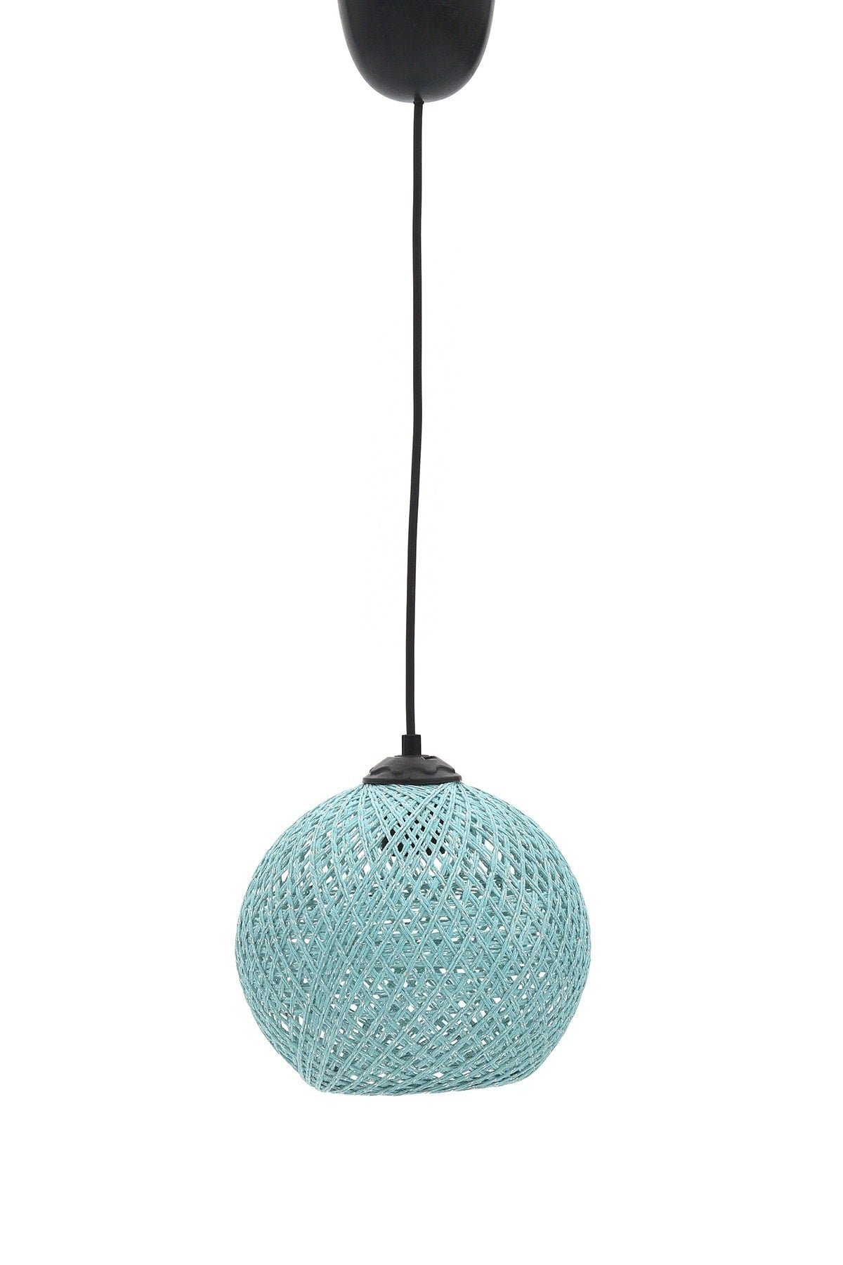 Balle Cyan Pendant Lamp Ball Chandelier Black Cable