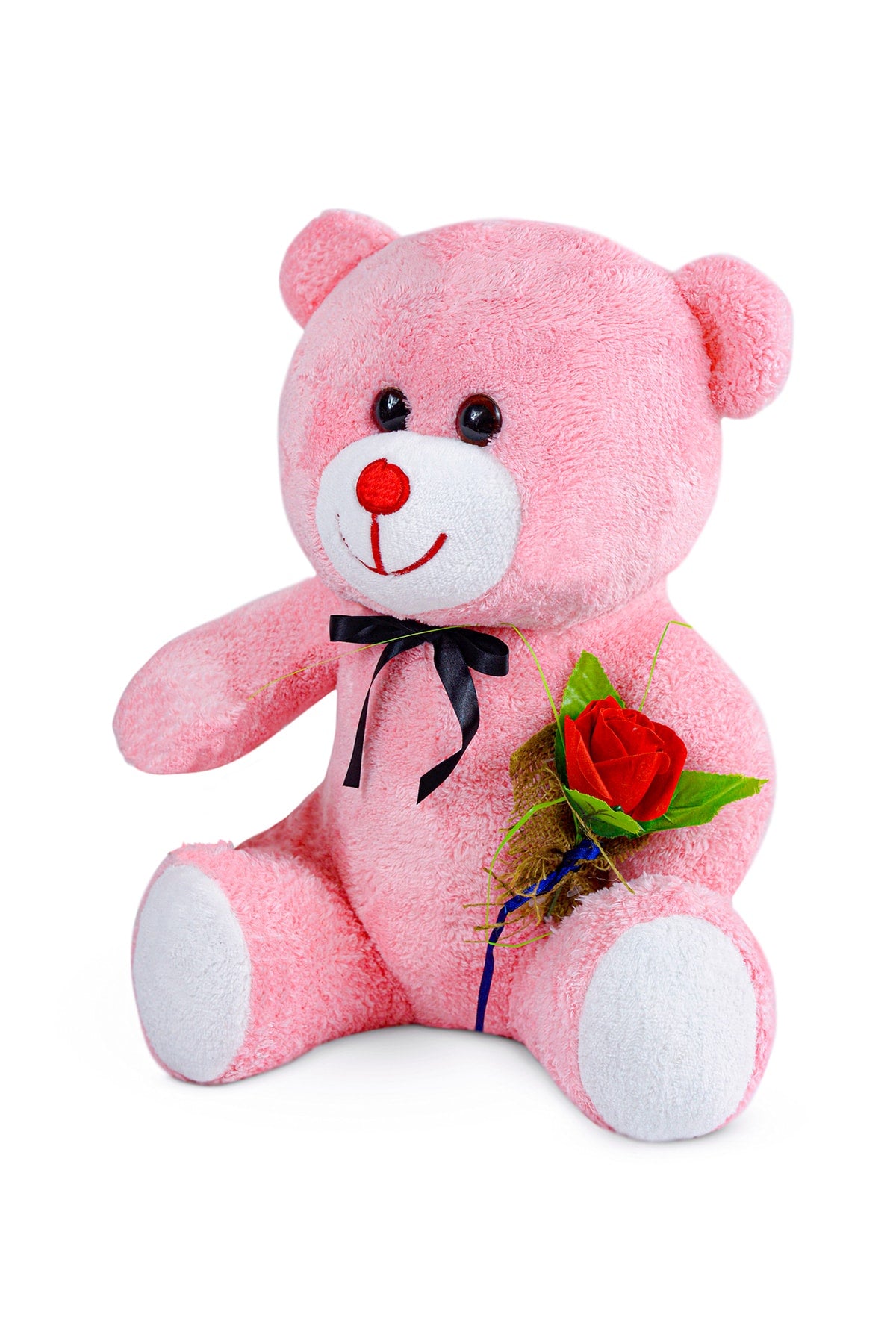 Cute Teddy Bear Holding Rose 75 Cm