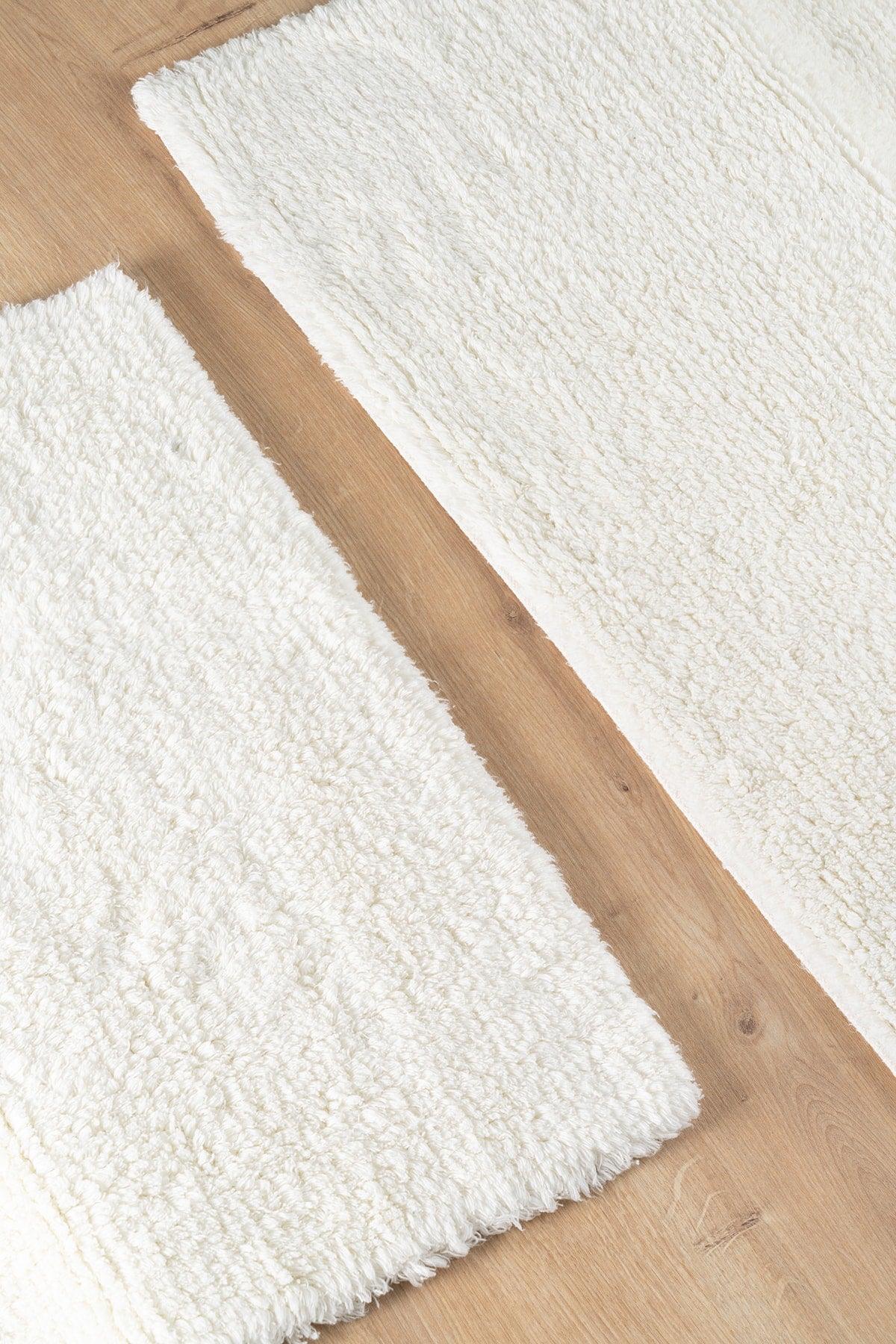 | Monolo | 100% Natural Cotton 2 Piece Bath Rug Set - Swordslife